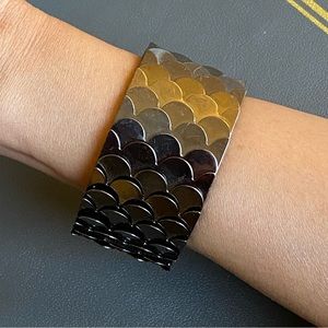 Metallic Bracelet- Black/Silver